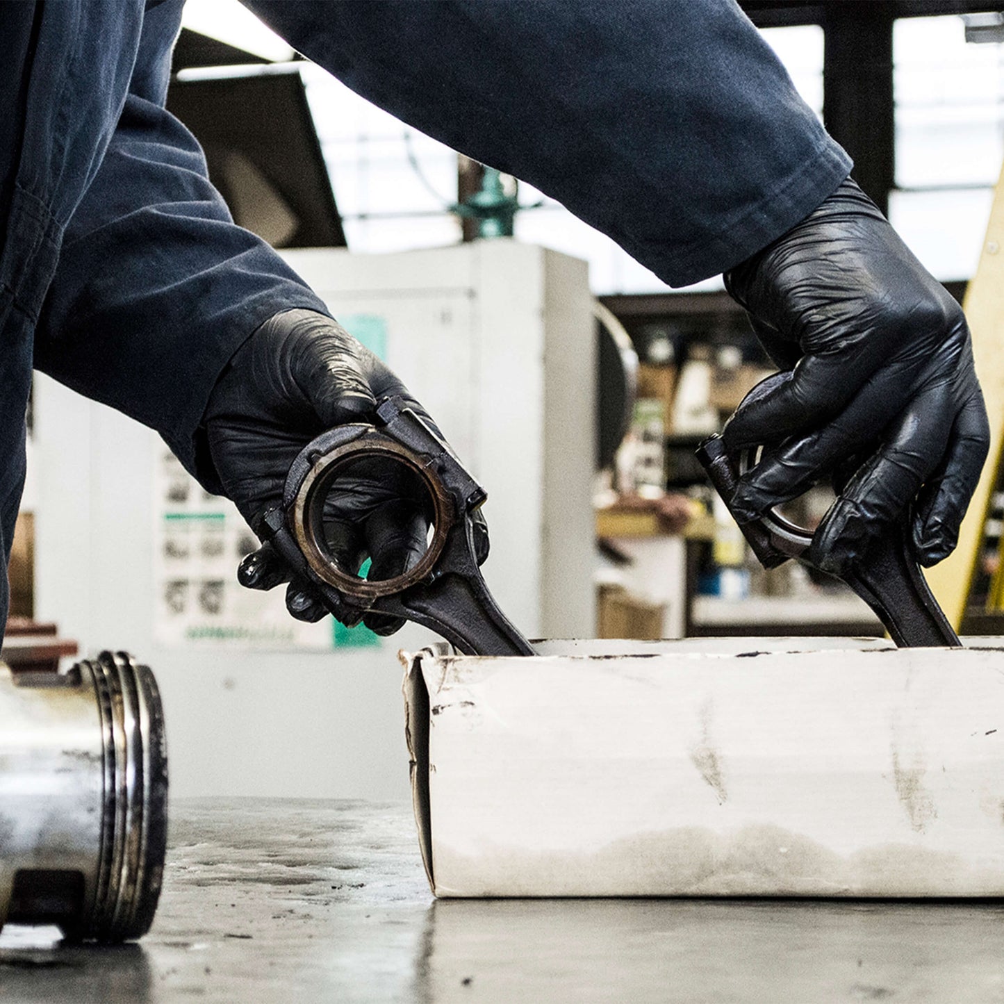 GREAT GLOVE 3D *8mil *Diamond Grip *Black* Box of 100 Gloves *M-XXL