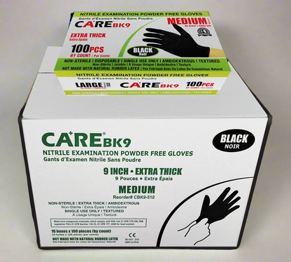 Care BK9 6mil Black Case of 10 Boxes