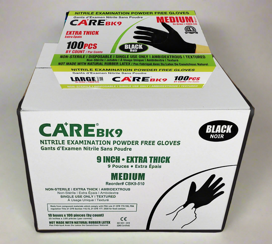 Care BK9 6mil Black Case of 10 Boxes