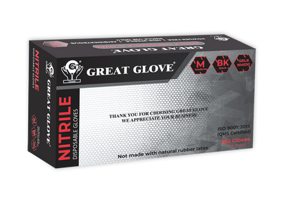 Great Glove 4mil Black CASE OF 10 BOXES