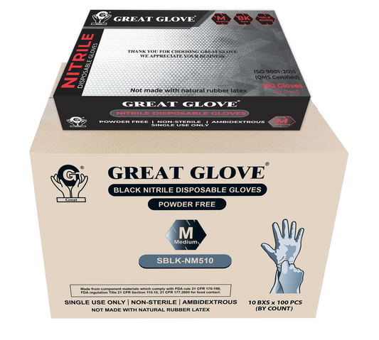 Great Glove 4mil Black CASE OF 10 BOXES