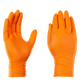 GREAT GLOVE 3D *8mil *Diamond Grip *Orange *Box of 100 Gloves *M-XXL